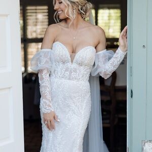 Elegant White Lace Wedding Dress